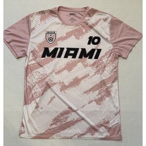Fast Action Soccer Miami‎ Messi 10 Short Sleeve Jersey Shirt Large